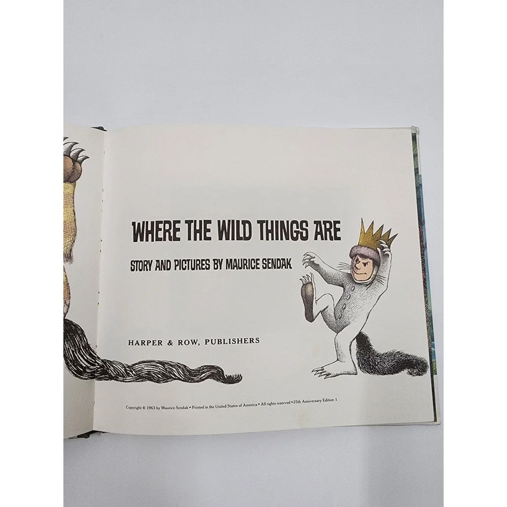 Where the Wild Things Are Maurice Sendak 25th Anniversary Edition Hardcover 1988